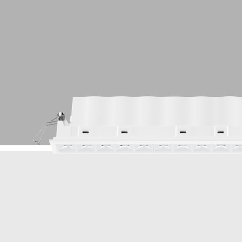 iGuzzini EJ80 — Linear miniaturised recessed luminaire with 15 optical elements for LED lamps - fixed optics — manufacturer representative image