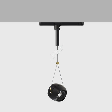 iGuzzini Newfo pendant for Mains Voltage track Ø88 mm — 853E — manufacturer representative image