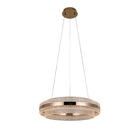 ACA Lighting ROSE -PENDANT LAMP GOLD METAL LED SMD 48W CCT 2700K-3000K-4000K 3850LM IP20 — manufacturer representative image