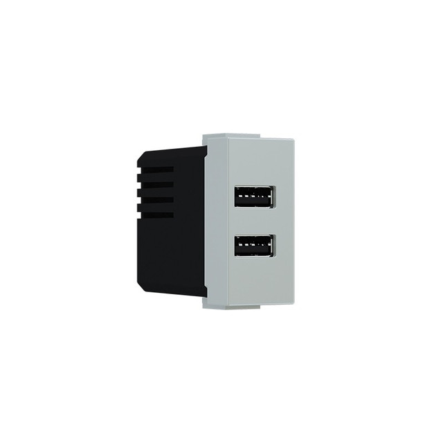 ACA Lighting MODYS USB CHARGER IVORY 1 M. 2xUSB TYPE A+C 5VDC 3A IP20 — 10101412361