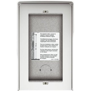 BTicino Wall-mounting box 2 modules with integrated rainshield - Allwhite — 350622