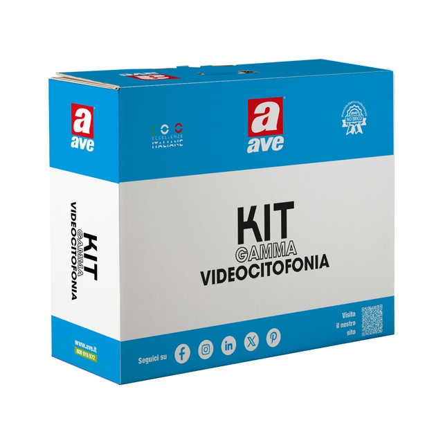 AVE SINGLE-FAMILY KIT WITH ONE-CALL WALL-MOUNTED EXTERNAL STATION AND 1 5" WI-FI LCD MONITOR. V44 EASY 2-WIRE SYSTEM — KV01-PIT5WFAP — manufacturer representative image