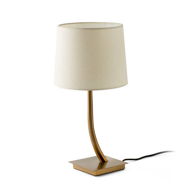 Faro Barcelona REM Old gold/beige table lamp — 29685-05