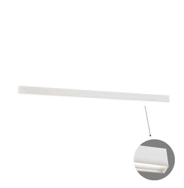 Viokef Linear Wall Lamp L2260 3000K White Microprismatic Dim. Ciba — 3916-02226-3-W-M-D4