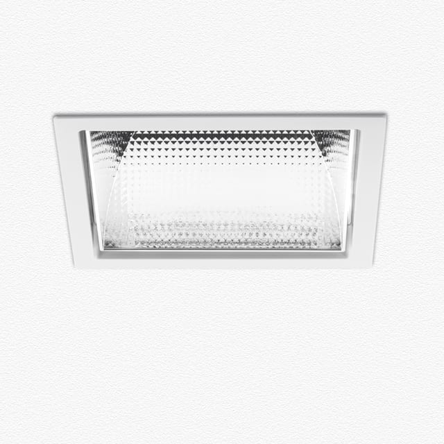 Artemide Luceri Kadro Trim - Faceted Mirror Optics Tunable White - Driver TW DALI 8 - White — BB12301