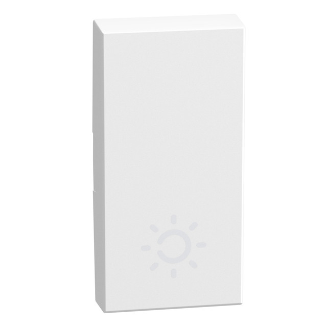 BTicino lightable key cover with lamp symbol, 1 module white, rocker — YW4915A