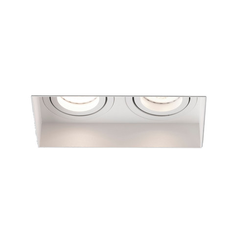 Faro Barcelona HYDE SQ 2L White adjustable square recessed lamp without frame — manufacturer representative image