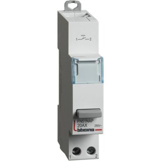 BTicino Pushbutton 1NO - 20A - 230V - 1 module — FN51NAP
