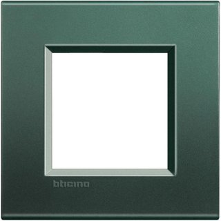 BTicino Square cover plate 2 modules - park — LNA4802PK