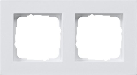 Gira E2 cover frame for flat installation pure white glossy pure white glossy — 0212295