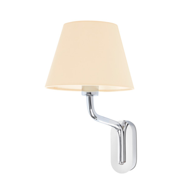 Faro Barcelona ETERNA Chrome/beige wall lamp — 24005-11
