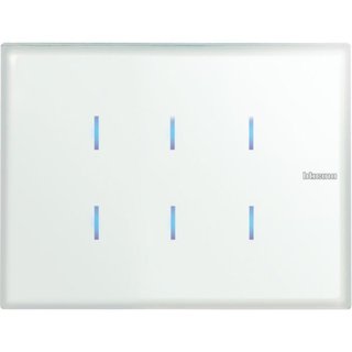 BTicino Axolute command with 6 keys to manage single or group loads and other functions - 3 modules. — HC4657M3