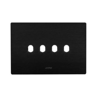 AVE NEW STYLE S44 ALUMINUM PLATE, ANTHRACITE ALLUMINUM – 4 CONTROLS – 4 MOD. — 44PANQ04ANS