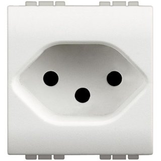 BTicino Socket 2P+T 10A 250 Vac - standard Switzerland type 14 — N4164/13