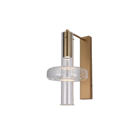 ACA Lighting VYRA-WALL LAMP GOLD METAL + GLASS LED SMD 5W 3000K 450LM IP20 — manufacturer representative image