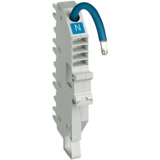 BTicino Base for top cable connection BTDIN 1P 1 module - In=63A - N - blue — TC63NC