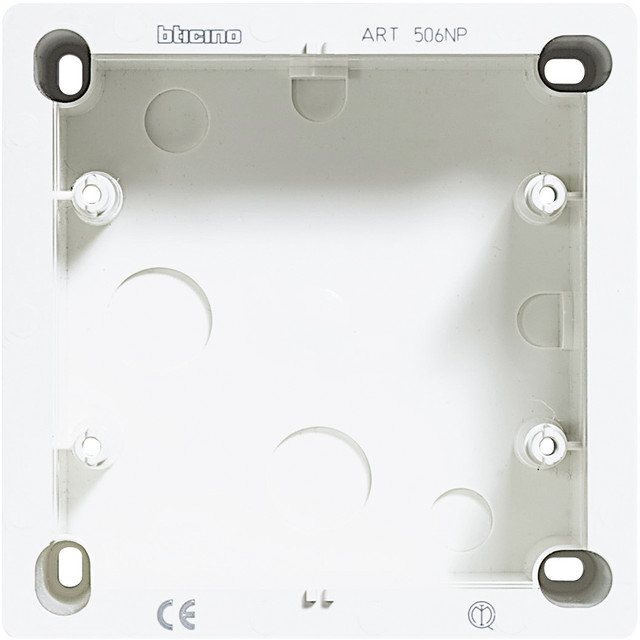 BTicino Wall-mounting box 3+3 modules for internal siren — 506NP