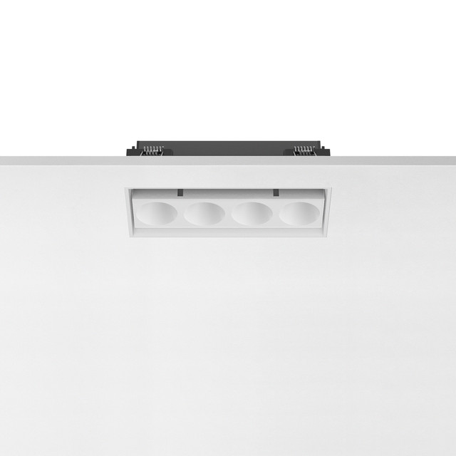 Flos Light Shadow Adjustable No Trim Mains Dimming Version 4 Spots Optic Wide Flood — 03.7362.40CNI — manufacturer representative image