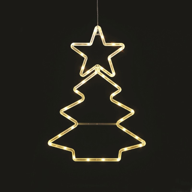 ACA Lighting "PLASTIC XMAS TREE" 36 LED WW BATTERY (3ΧΑΑ)/USB, IP20, 32*0.5*44.5 — X04361306