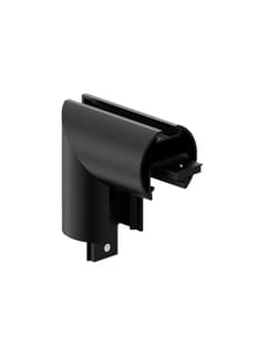Zambelis 23300 VERTICAL CORNER FOR PENDANT ROUND MAGNETIC TRACK 15MM BLACK
