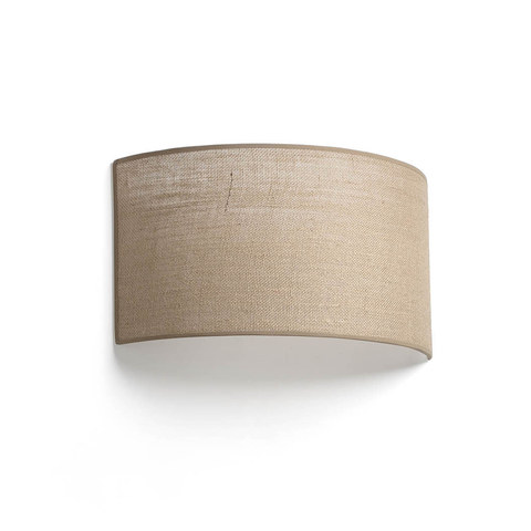 Faro Barcelona OTTON R Horizontal round Jute wall lamp 2L — manufacturer representative image