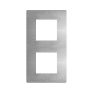 AVE FRONT PLATE NAT.BRUSH ALU. 2+2M — 44PAQR24ALS