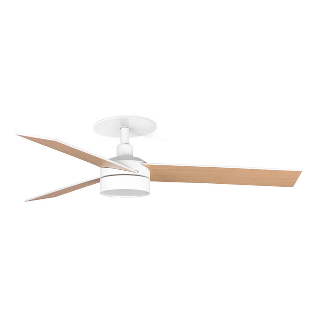 Faro Barcelona RUDDER RECESSED S LED Ceiling fan white/ash 20W SWT — 34295R1S