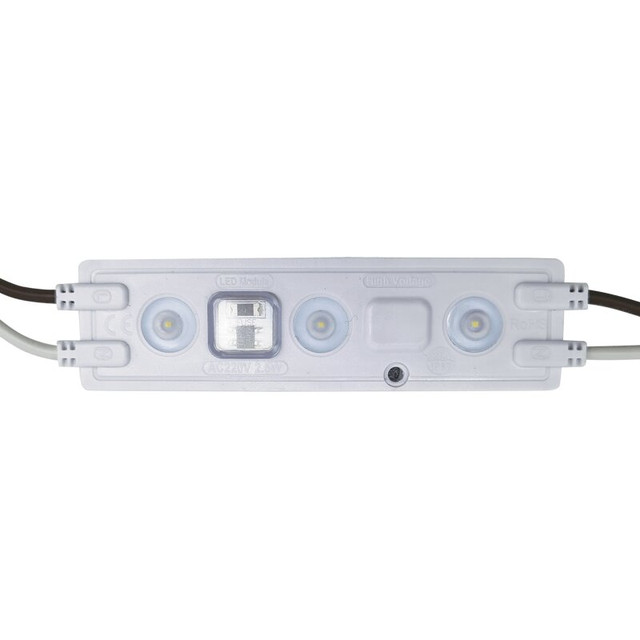 ACA Lighting P/O LED SMD SIGN MODULE ABS 230V AC 2.5W 4000K 200LM IP67 155° 110x28x8.5MM 3x2835 5YRS(20PCS STRING) — 230258040SM — manufacturer representative image