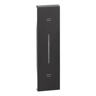 BTicino Covers for shutter controls art. K4037 - 1 module - Black — KG05