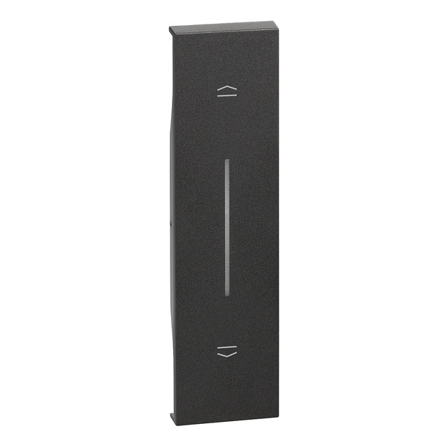 BTicino Covers for shutter controls art. K4037 - 1 module - Black — KG05