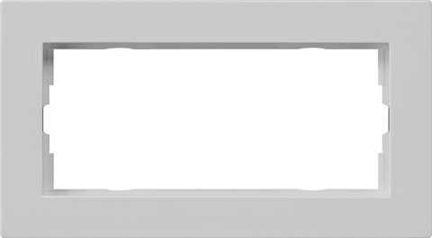 Gira E2 cover frame for flat installation grey matt grey matt (lacquered) — 1002375