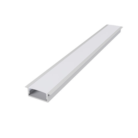 ACA Lighting NORM ALUMINUM PROFILE WHITE WITH OPAL COVER 2m/pc — manufacturer representative image