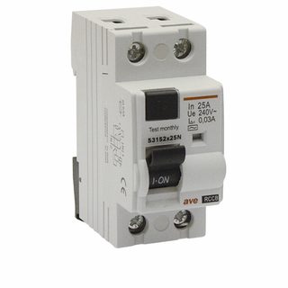 AVE RCCB AC TYPE 2P 25A 0,03A 2M — 53152X25N