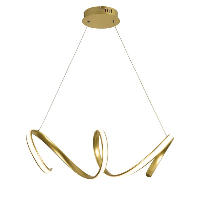 ACA Lighting PENDANT LIGHTING LED 40W 3000K 2400LM BRASS ALUMINUM 64X22ΧΗ120CM CLEO — HM91LEDP64BR