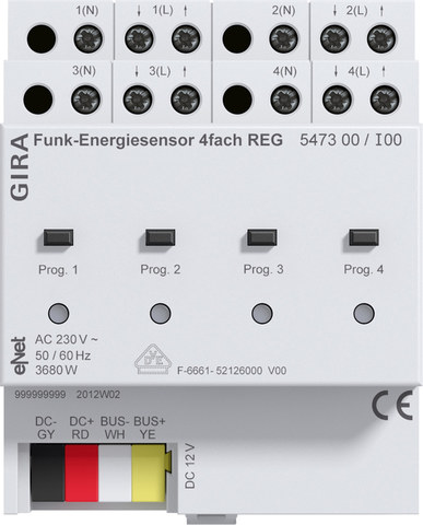 Gira WL energy sens. 4-g DRA Gira eNet — manufacturer representative image