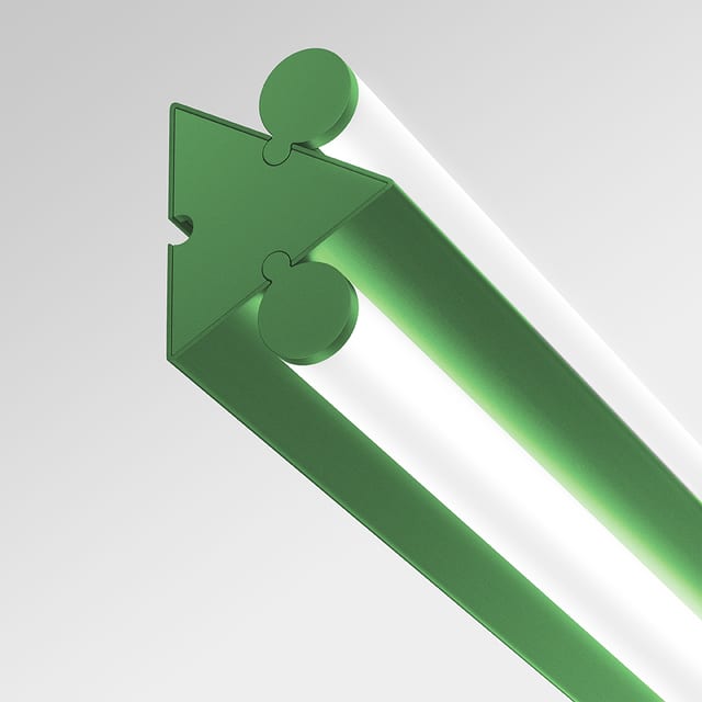 Artemide Dreispitz - Wall/Ceiling - 2 Diffused Emission - 120 - Green — 1862010A