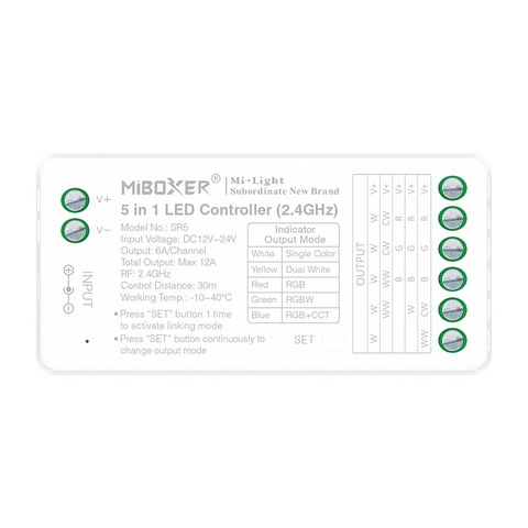 ACA Lighting LED CONTROLLER 2.4G 5 IN 1 — manufacturer representative image