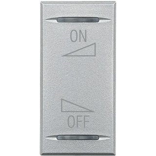 BTicino Key cover for 2 functions with illuminated lens - with screen printing symbol 'ON OFF setting' — HC4911AI