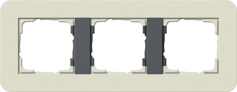 Gira E3 cover frame sand soft touch with anthracite carrier frame sand Soft Touch with anthracite carrier frame — 0213427