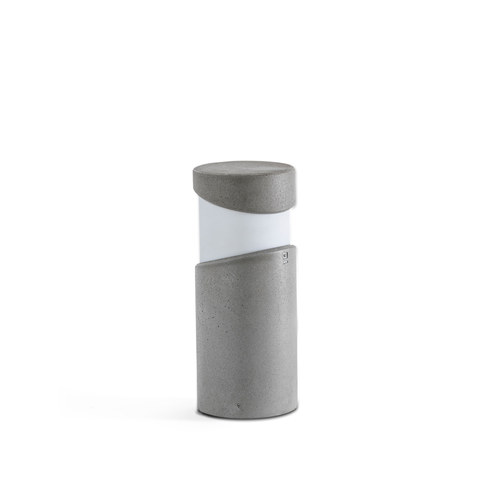Faro Barcelona BLOCK 350 Grey bollard/post lamp — manufacturer representative image