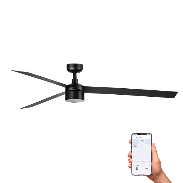 Faro Barcelona CRUISER TEK XL Black fan 2700K TUYA — 34293WT3W
