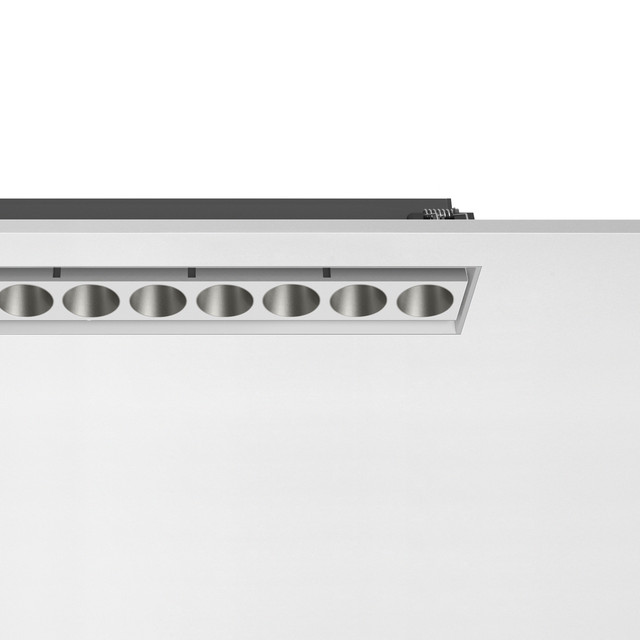 Flos Light Shadow Adjustable No Trim Mains Dimming Version 8 Spots Optic Wide Flood — 05.1676.40CNI — manufacturer representative image