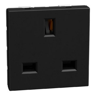 BTicino British standard socket 2 P+E 13 A 250 V - 2 modules - dark — YD4150