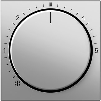 Gira Cover for room temperature controller with control light stainless steel System 55 — 2702600