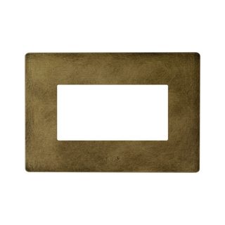 AVE S44 ALUMINUM PLATE, ANTIQUE BRONZE COLOUR – WITHOUT FINISHING FRAME – 4 MOD. — 44PAQ4BAN