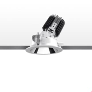 Artemide Everything 105 - Round - Trim - Adj - 48° - 3000K - White trim / Black deflector — M256225