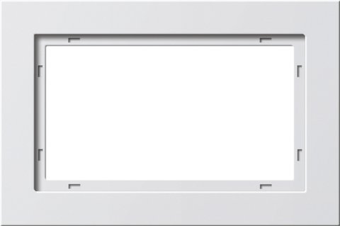 Gira E2 cover frame pure white matt pure white matt — 100122