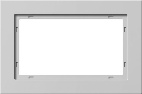 Gira E2 cover frame grey matt grey matt (lacquered) — 100137