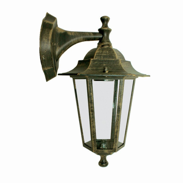 ACA Lighting GARDEN LIGHT DOWN BLACK-GOLD — HI6022GB