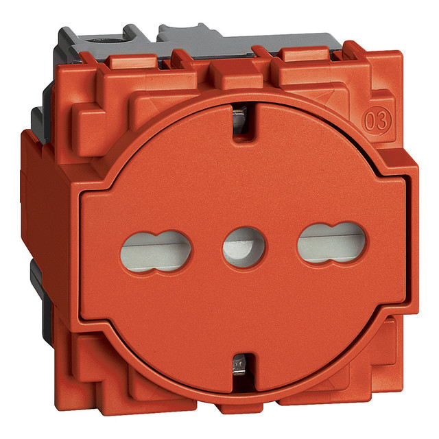 BTicino P40 Italian standard Flat socket — KR4140A16F
